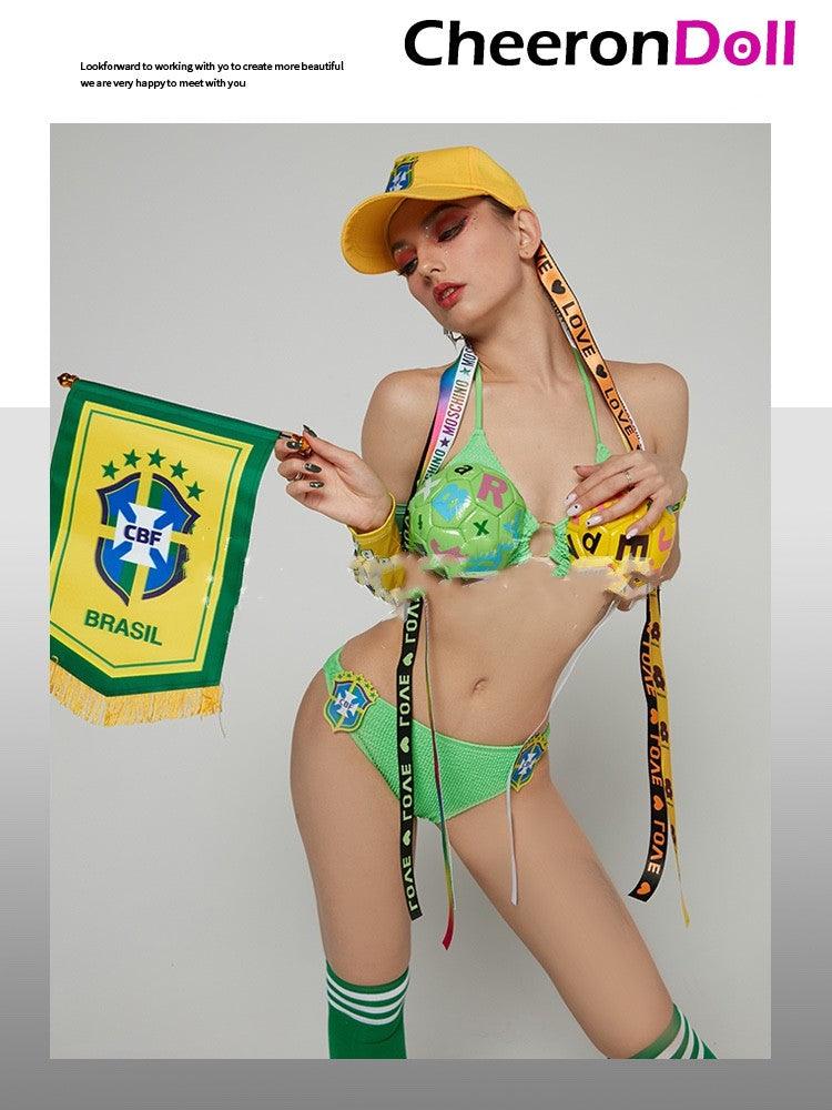 CHEERONDOLL WORLD CUP BRAZIL ARGENTINA FOOTBALL BAR PARTY CUSTOMIZED SEXY SUIT - Cheeron Doll