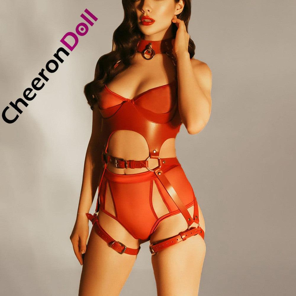 CHEERONDOLL ADULT TOY CLOTHES LEATHER SEXY CLOTHING BONDAGE BONDAGE LEATHER CLOTHES - Cheeron Doll