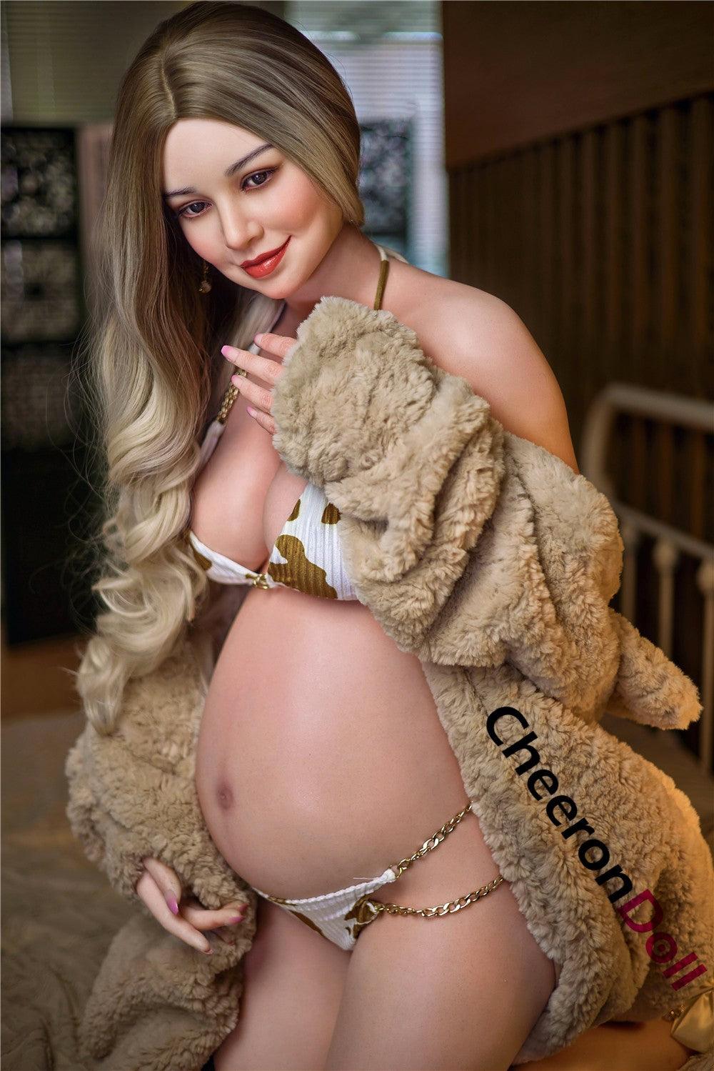 CHEERONDOLL 158CM SEXY SILICONE BLOND PREGNANT SEX DOLL S3 ROSE - Cheeron Doll