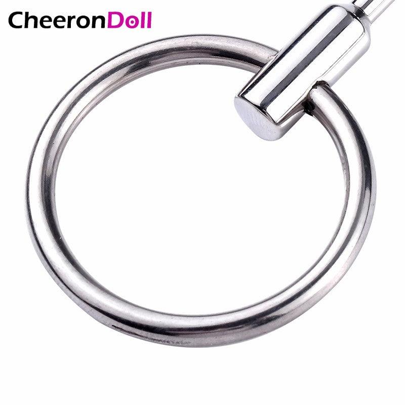 CHEERONDOLL URETHRAL PLUG JG-OT-035 POPULAR SPERM STOPPER WITH RING FOR MEN - Cheeron Doll