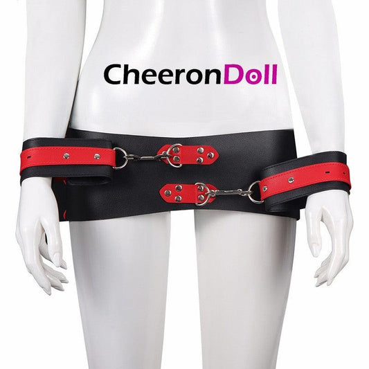 CHEERONDOLL BDSM BONDAGE RESTRAINTS JG-SM-004 WAIST BELT HANDCUFF - Cheeron Doll