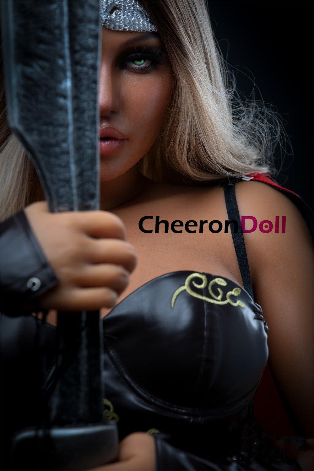 cheerondoll silicone sex doll costume 164cm s26 heddy warrior