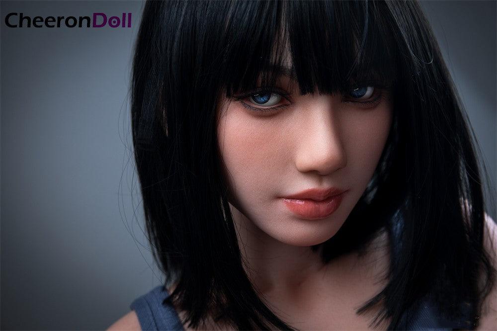 CHEERONDOLL 153CM REALISTIC SILICONE ASIAN SEX DOLL S30 SHORT HAIR RITA - Cheeron Doll