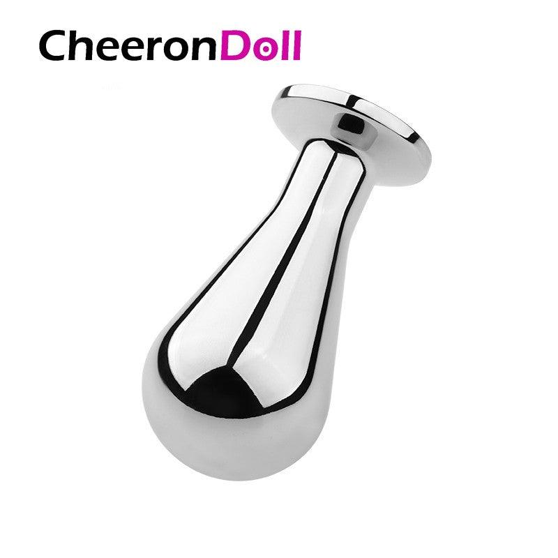 CHEERONDOLL JG-A-056 ALUMINIUM ALLOY BULB ANAL PLUG PROSTATE STIMULATOR SEX TOYS FOR MEN - Cheeron Doll