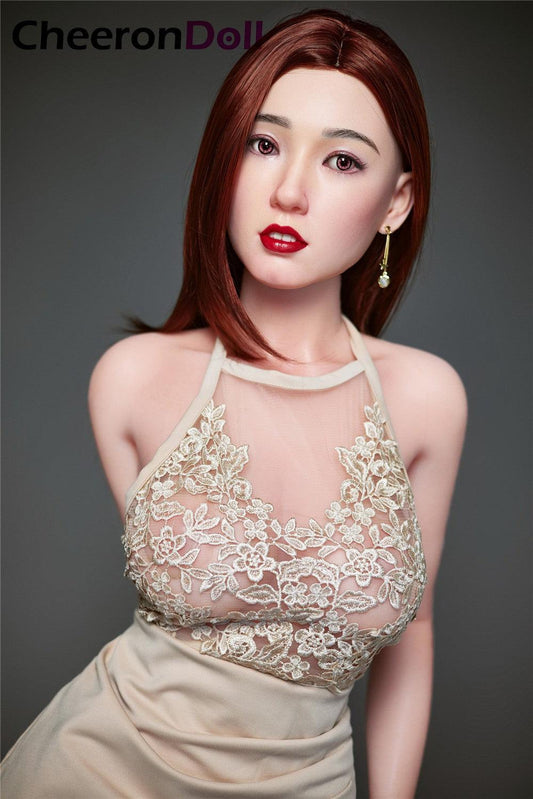 153cm asian silicone red hair sex dolls s7 betty
