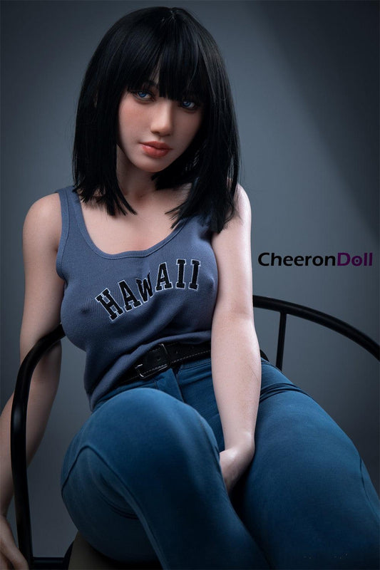 153cm realistic silicone asian sex doll s30 short hair rita 